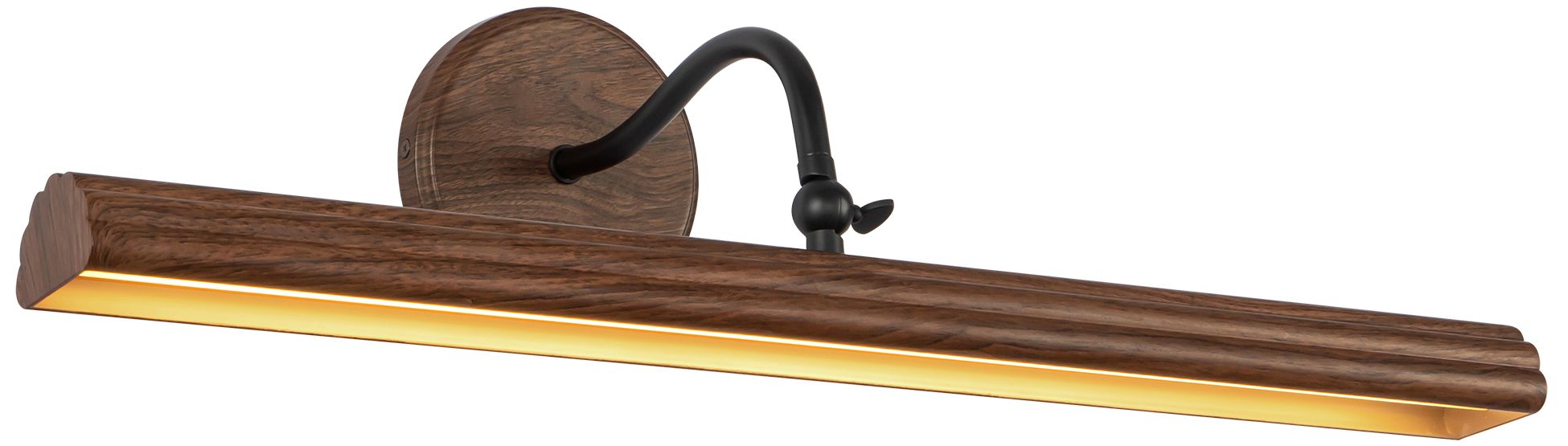Image 6 Dottie 24-in Walnut Brown dimmable LED Wall/Picture Light more views