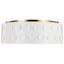 Thumbnail1 of Dottie 27 1/2" Wide Burnished Brass and White Ceiling Light