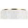 Dottie 27 1/2" Wide Burnished Brass and White Ceiling Light
