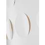 Thumbnail4 of Dottie 27 1/2" Wide Burnished Brass and White Ceiling Light more views