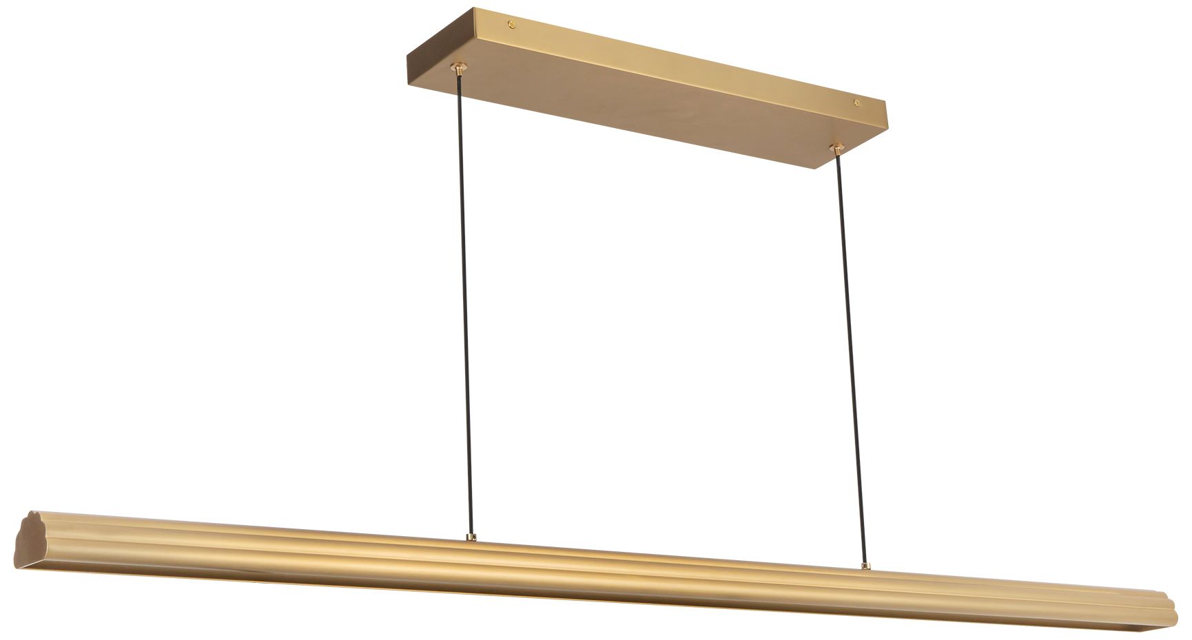 Image 2 Dottie 4-ft Brushed Gold dimmable LED Linear Pendant more views