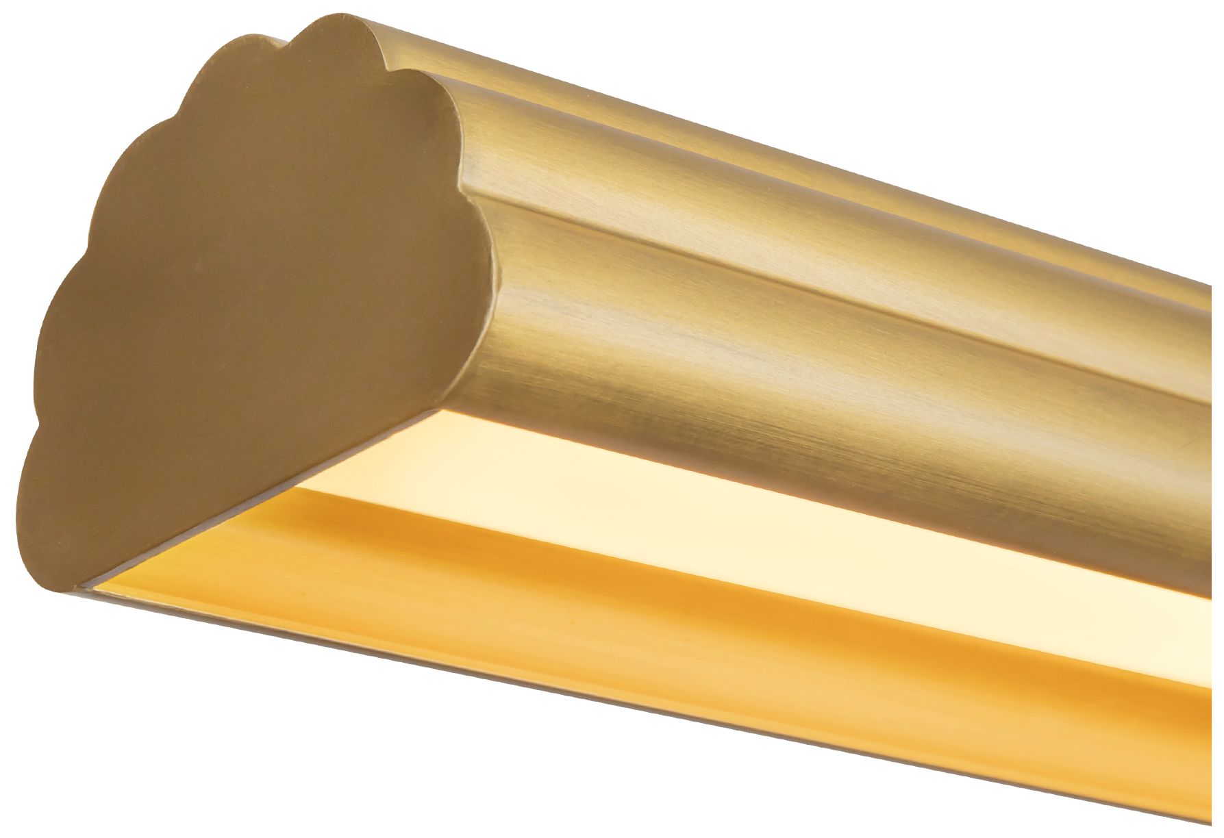 Image 3 Dottie 4-ft Brushed Gold dimmable LED Linear Pendant more views