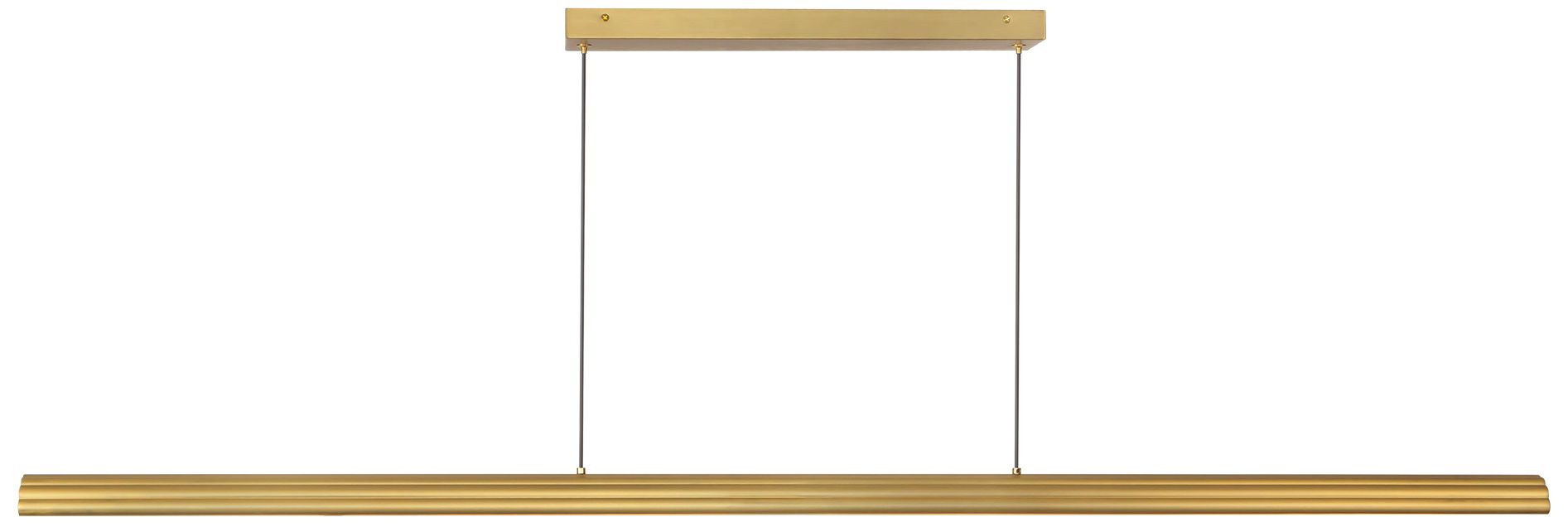 Dottie 5-ft Brushed Gold dimmable LED Linear Pendant