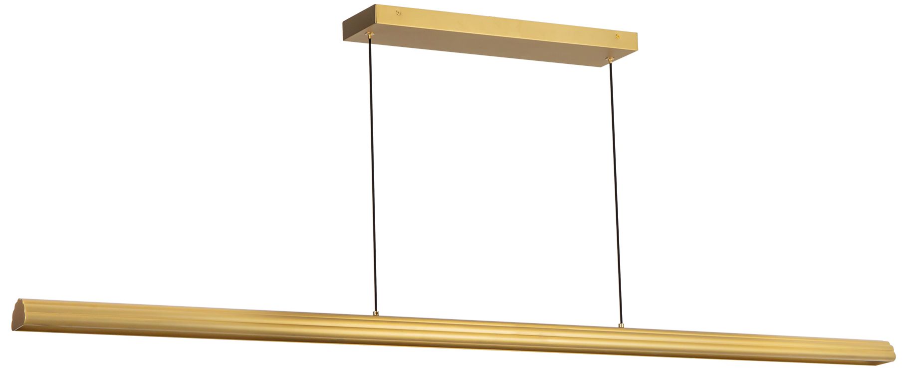 Image 2 Dottie 5-ft Brushed Gold dimmable LED Linear Pendant more views