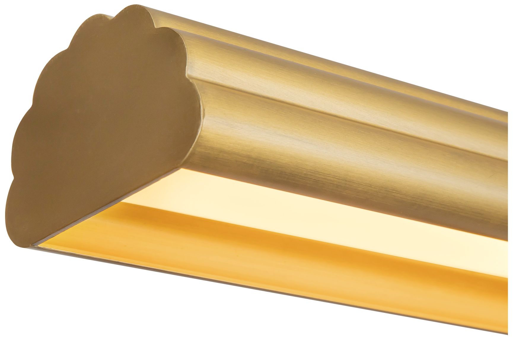 Image 3 Dottie 5-ft Brushed Gold dimmable LED Linear Pendant more views