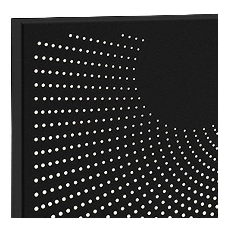 Image 2 Dotwave 10.25" High Textured Black LED Sconce more views