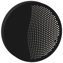 Dotwave Small Round LED Sconce - Textured Black