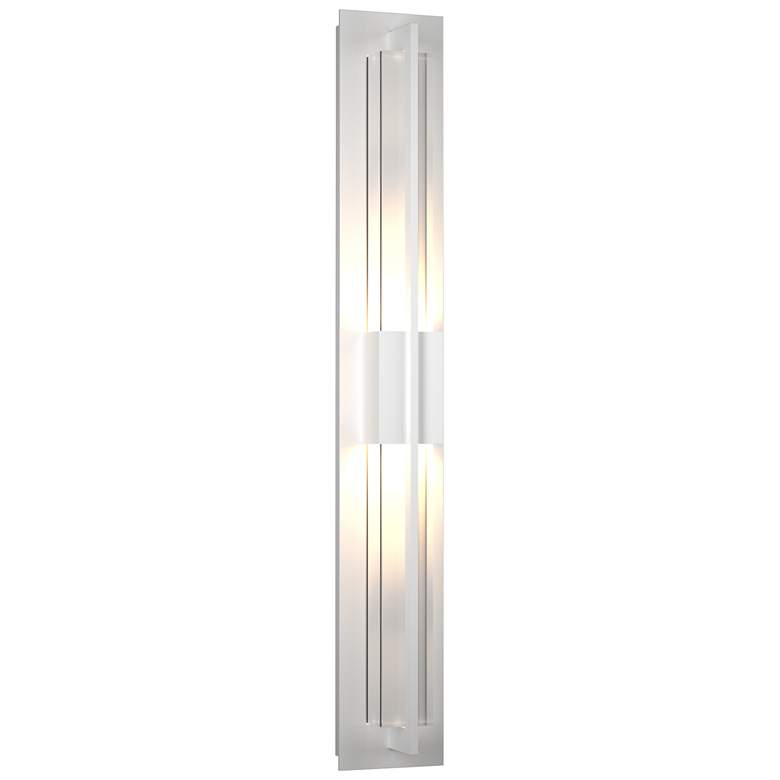 Image 1 Double Axis 5.5 inch High Large Coastal White LED Outdoor Sconce