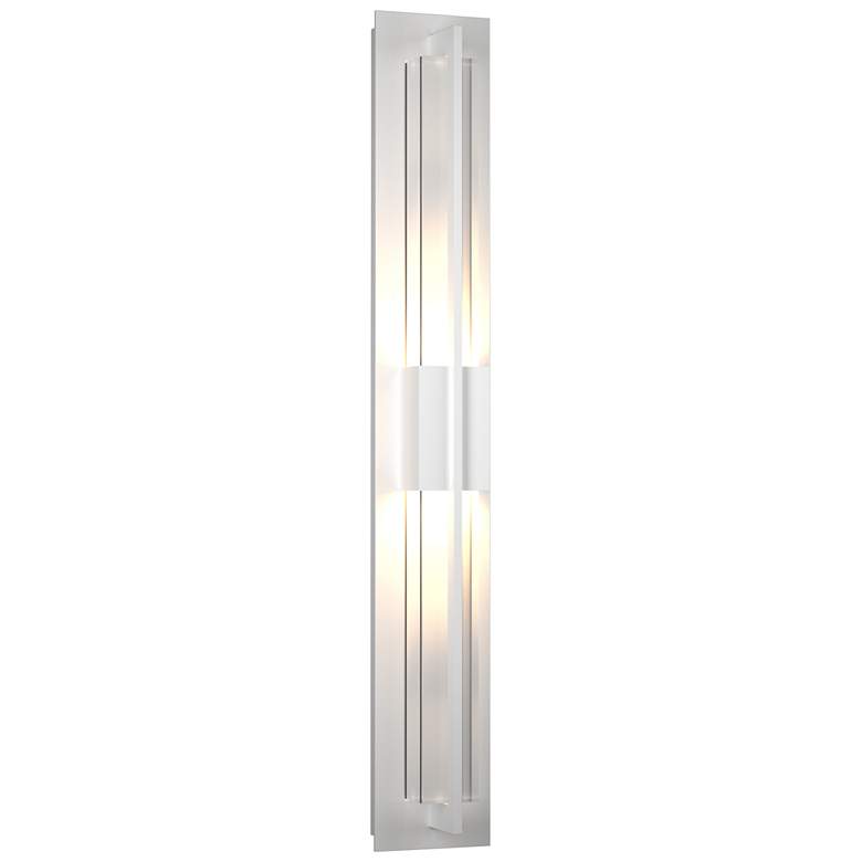 Image 1 Double Axis 5.5" High Large Coastal White LED Outdoor Sconce