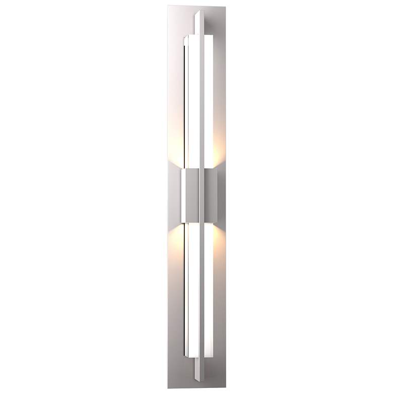 Image 1 Double Axis LED Outdoor Sconce - Steel Finish - Clear Glass