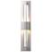 Double Axis Small LED Outdoor Sconce - Steel Finish - Clear Glass