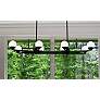 1_Double Bubble 44" Wide Black LED Island Chandelier
