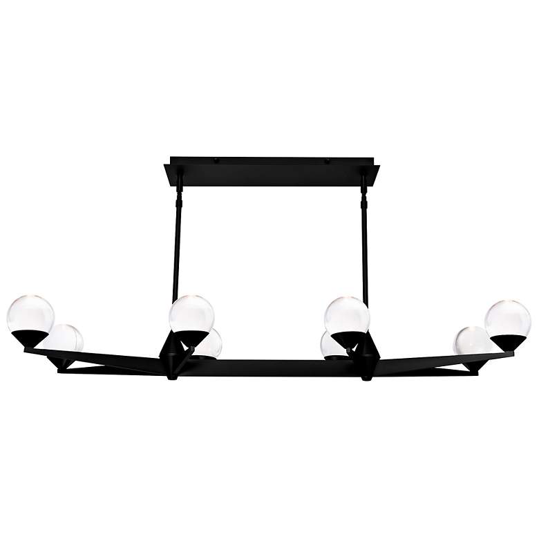 Image 4 Double Bubble 44" Wide Black LED Island Chandelier more views