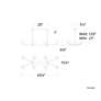 5_Double Bubble 44" Wide Black LED Island Chandelier more views