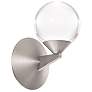Double Bubble 7.75"H x 6.13"W 1-Light Wall Sconce in Satin Nickel