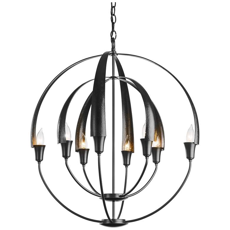 Image 1 Double Cirque Chandelier - Black Finish
