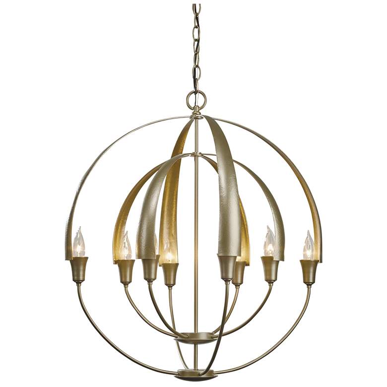 Image 1 Double Cirque Chandelier - Soft Gold Finish