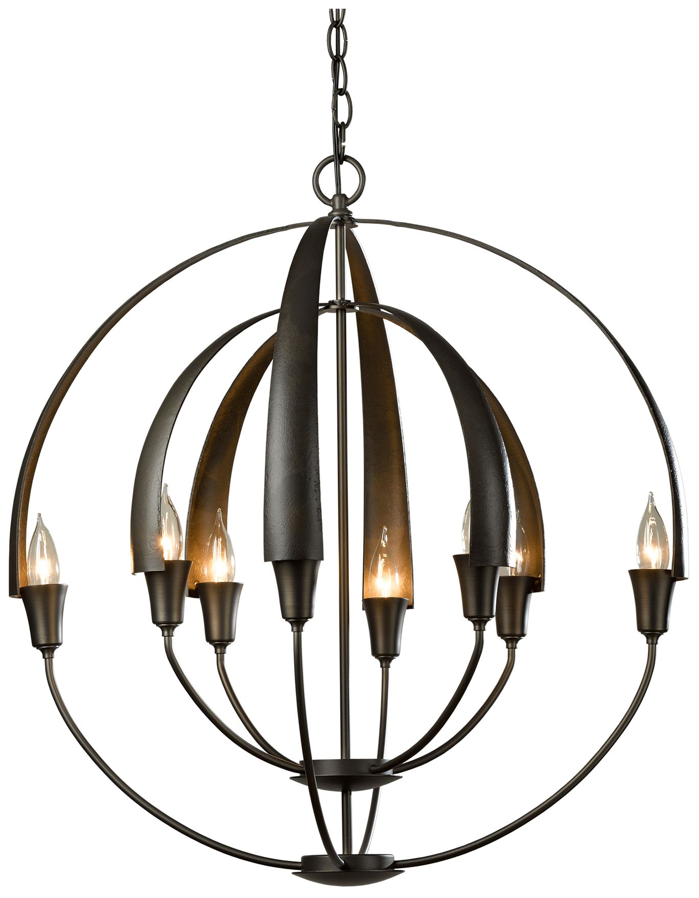 Image 3 Double Cirque Dark Smoke Chandelier With - Made to Order