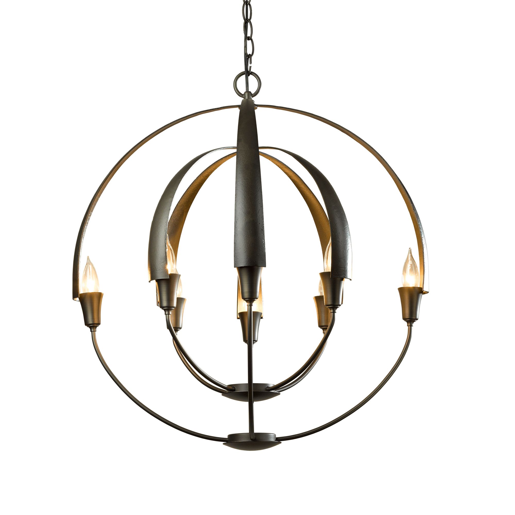 Image 4 Double Cirque Dark Smoke Chandelier With - Made to Order more views