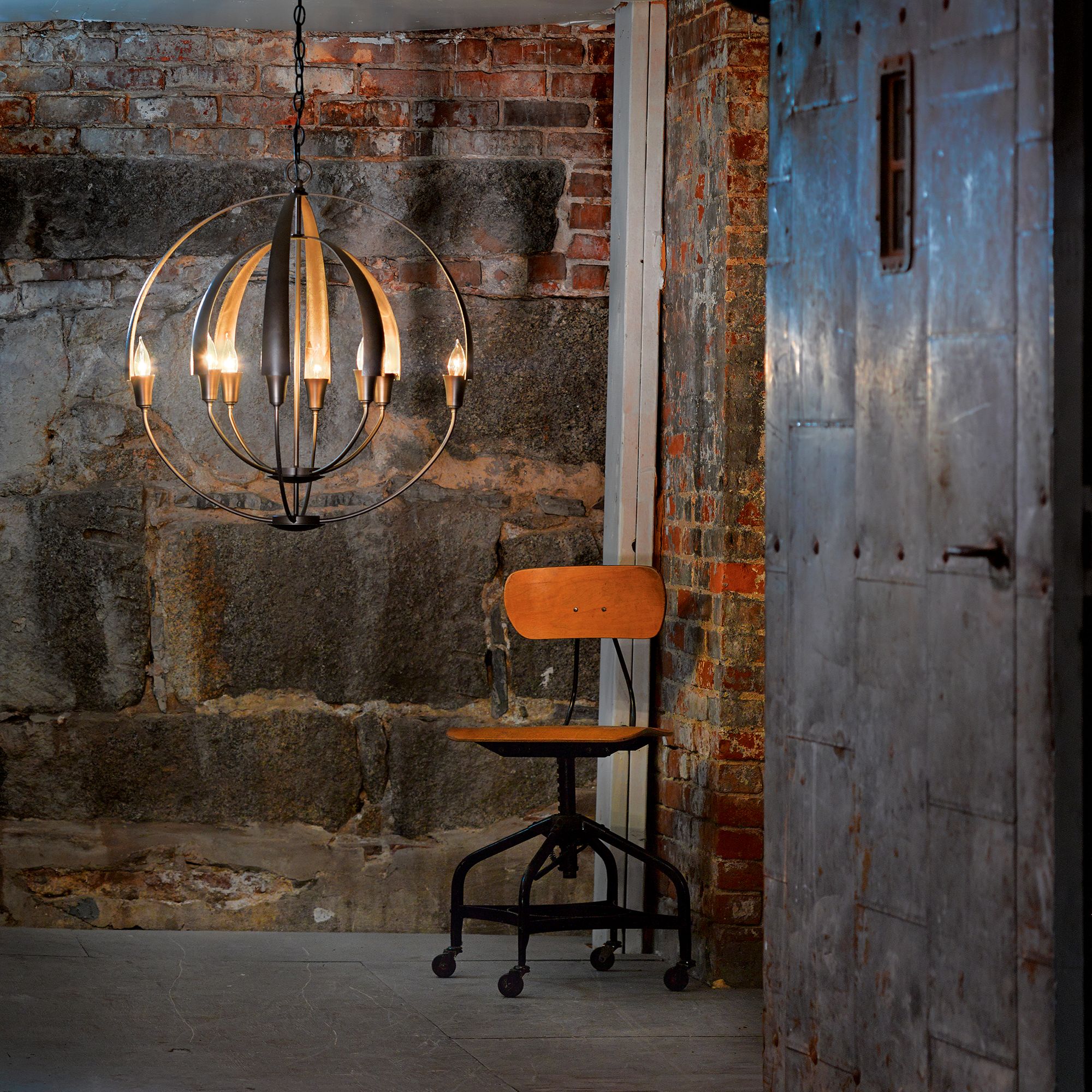 Image 6 Double Cirque Dark Smoke Chandelier With - Made to Order more views