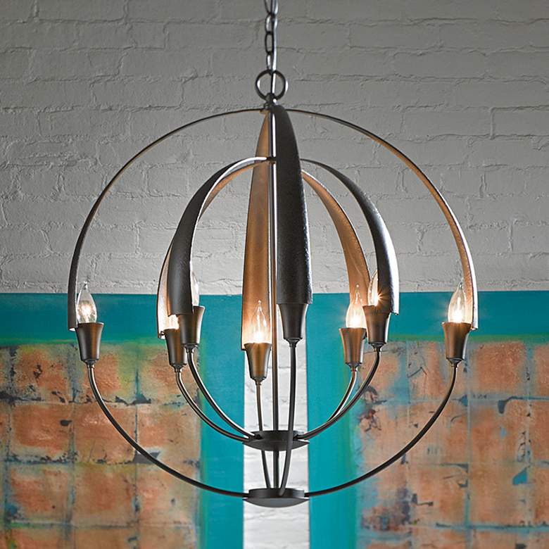Image 2 Double Cirque Dark Smoke Chandelier With