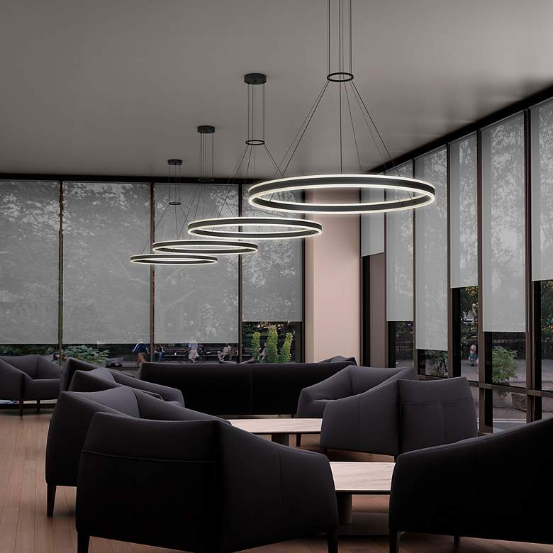 Image 3 Double Corona 48" LED Ring Pendant more views