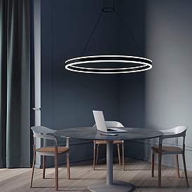 Image4 of Double Corona 48" LED Ring Pendant more views