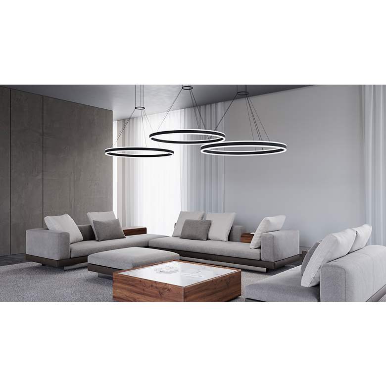 Image 6 Double Corona 48" LED Ring Pendant more views