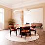 4_Double Corona 60"Wide LED Ring Pendant Bright Satin Aluminum 240" Cable more views