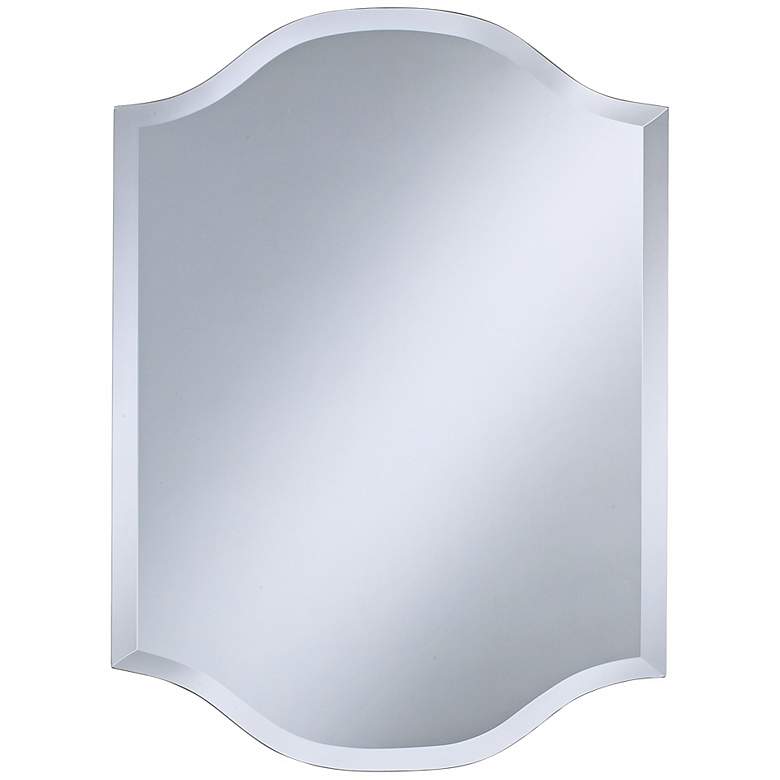 Image 3 Double Crown Frameless 30" High Beveled Wall Mirror