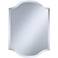 Double Crown Frameless 30" High Beveled Wall Mirror