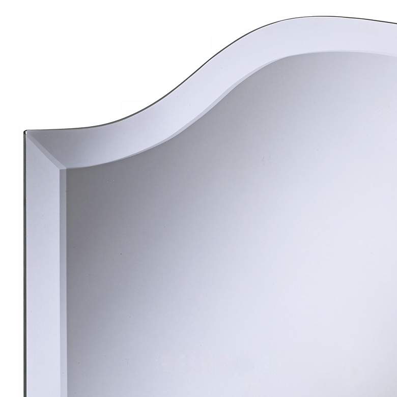 Image 4 Double Crown Frameless 30" High Beveled Wall Mirror more views
