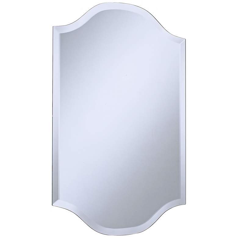 Image 5 Double Crown Frameless 30" High Beveled Wall Mirror more views