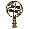 Double Dragonfly Antique Brass Finial