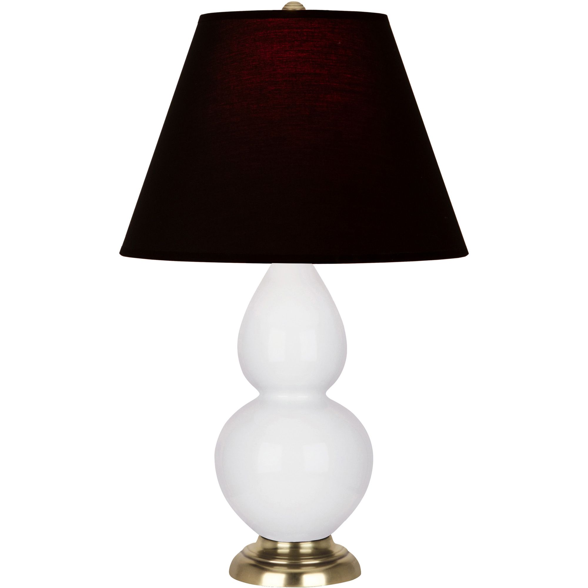 Image 2 Double Gourd 22.75"H Daisy And Brass Accent Lamp w/ Ink And Rose Shade more views