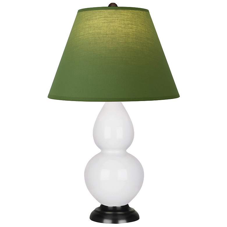Image 1 Double Gourd 22.75"H Daisy And Bronze Lamp w/ Tea And Taupe Shade