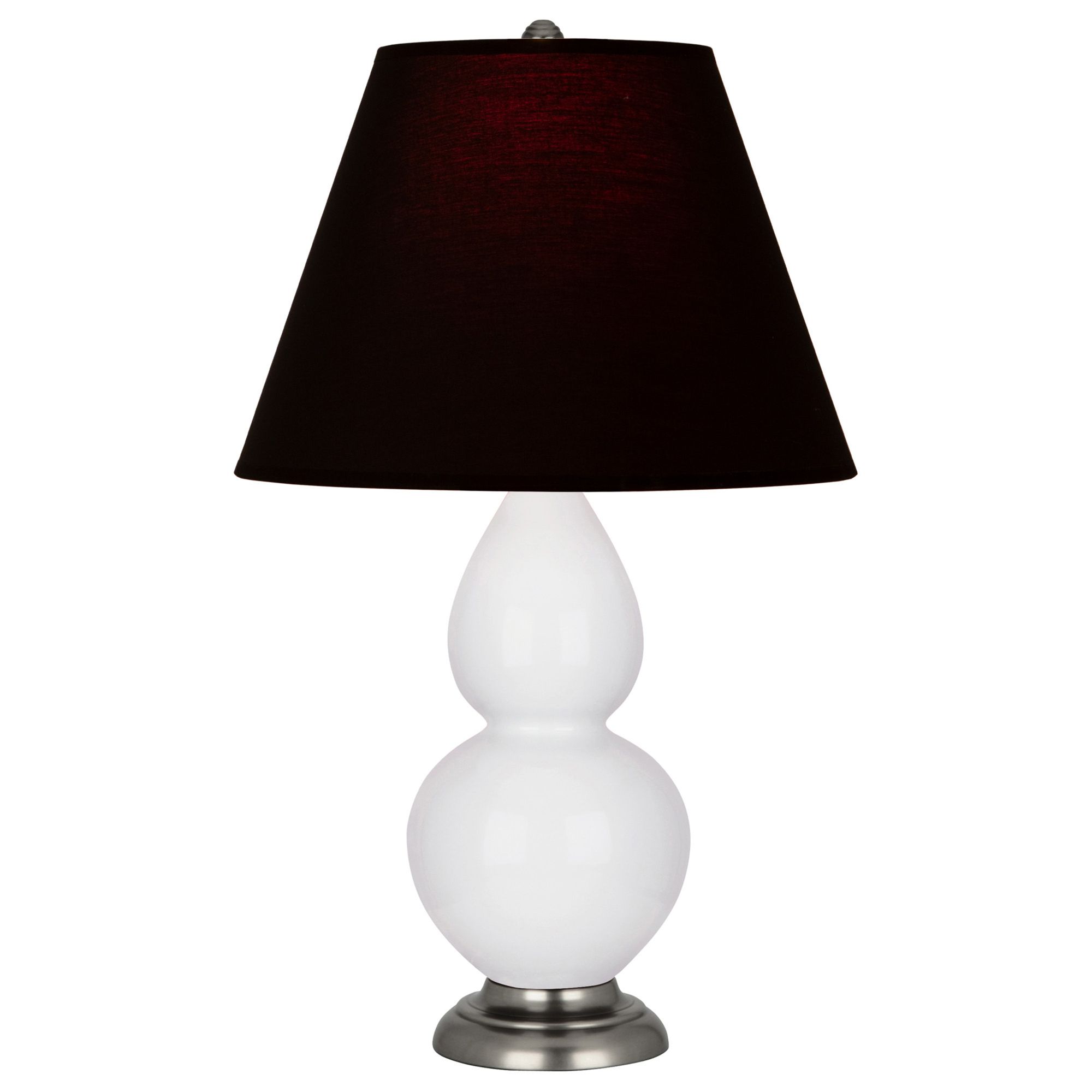 Image 2 Double Gourd 22.75"H Daisy And Silver Lamp w/ Ink And Rose Shade more views