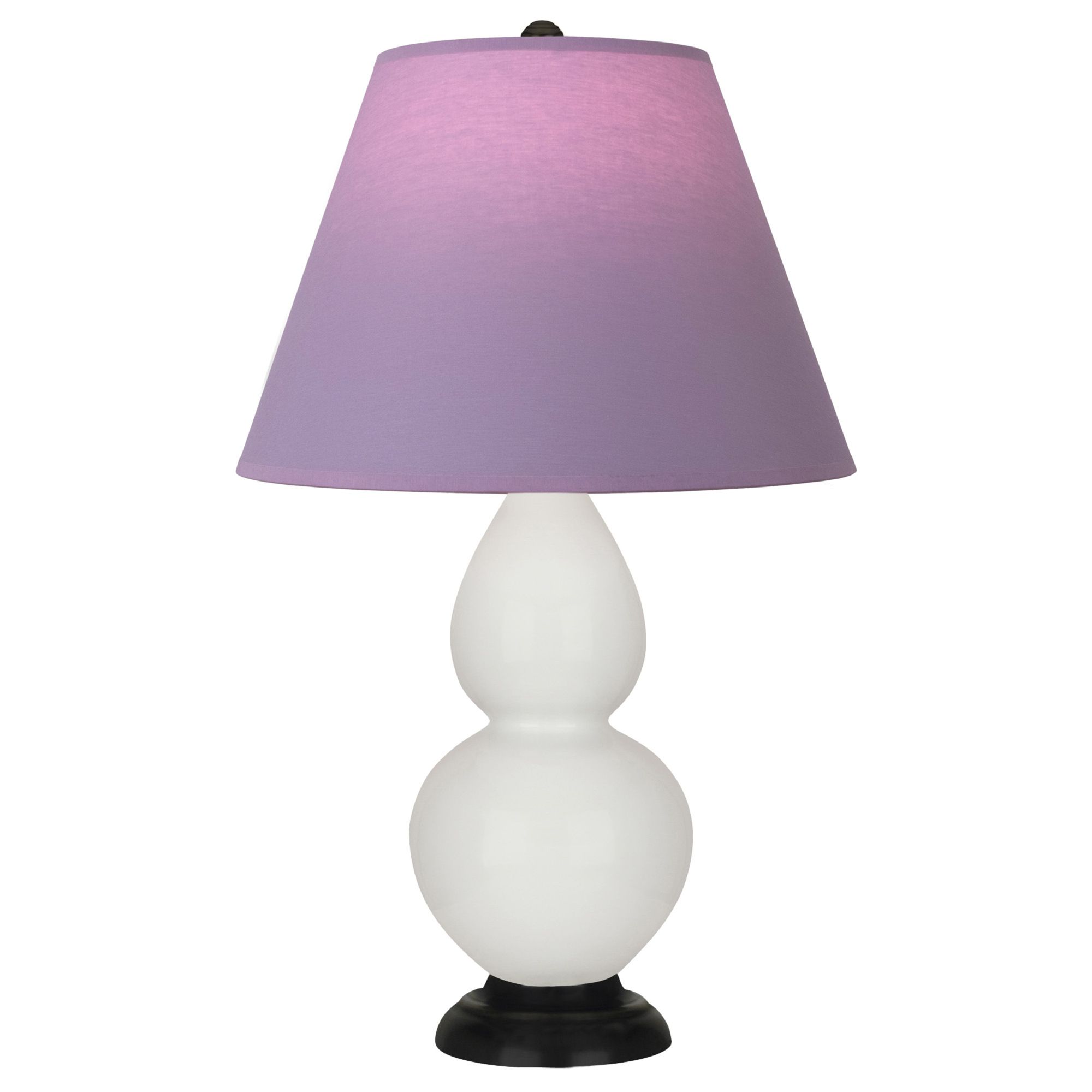 Image 2 Double Gourd 22.75"H Lily And Bronze Lamp w/ Lavender And Plum Shade more views