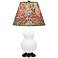 Double Gourd 22.75"H Matte Daisy And Bronze Lamp w/ Fall Floral Shade
