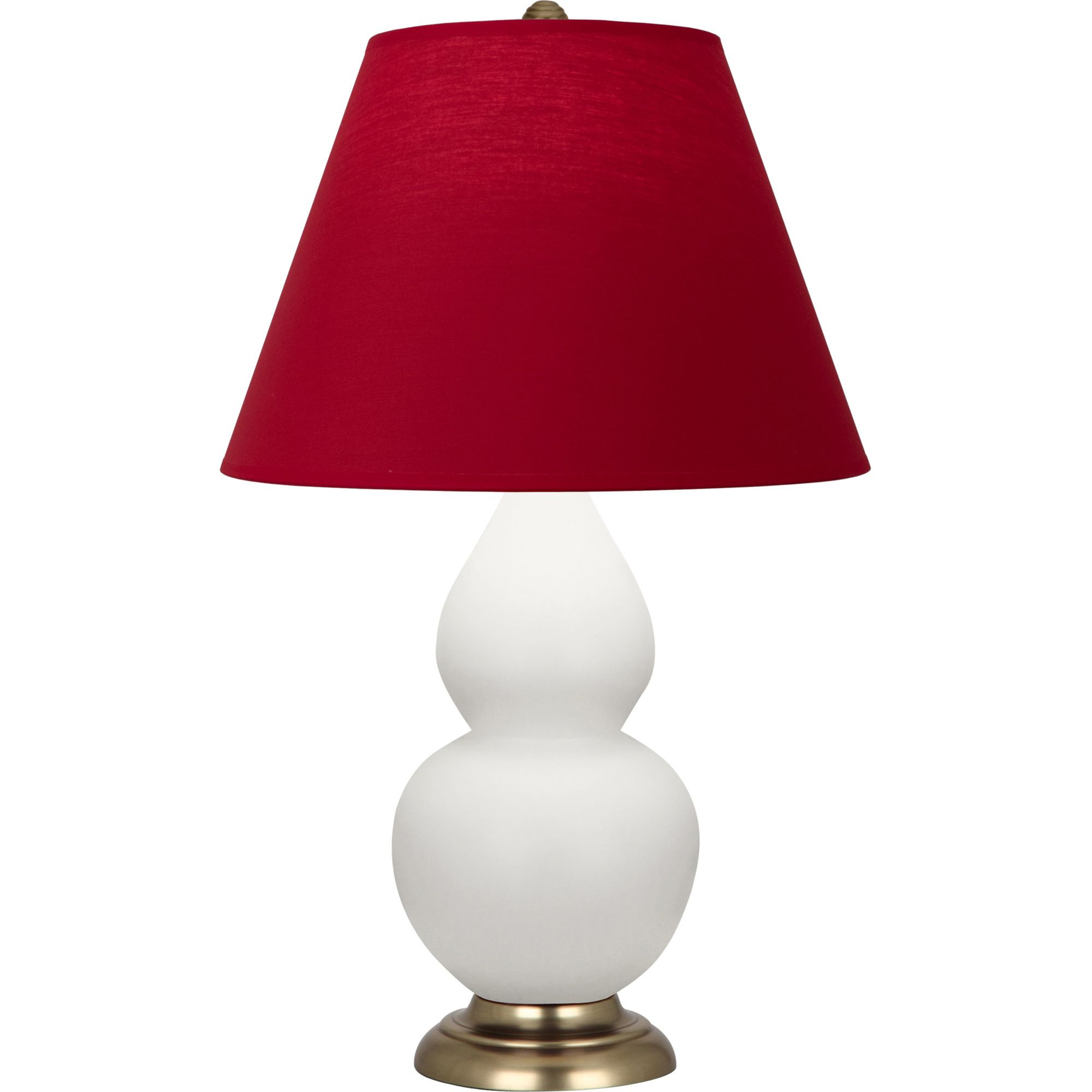 Image 2 Double Gourd 22.75"H Matte Daisy & Brass Lamp w/ Rose & Ink Made to Order more views