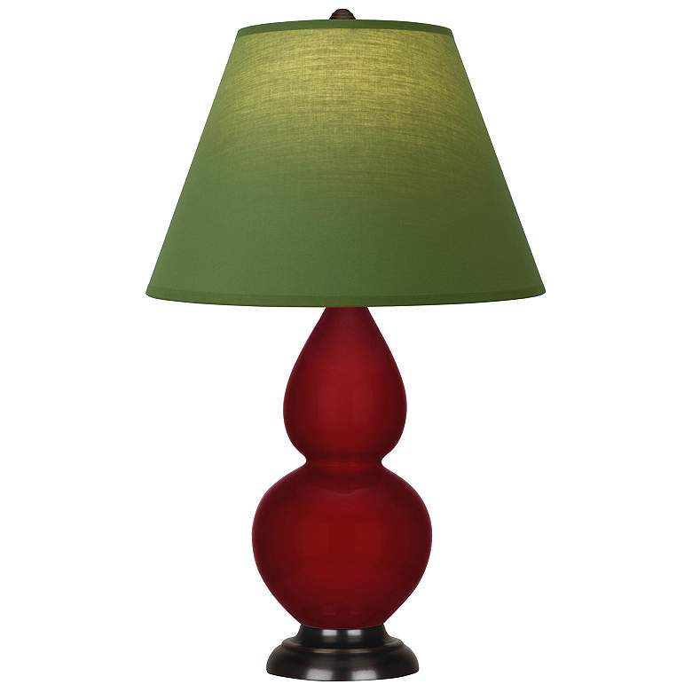 Image 1 Double Gourd 22.75"H Sangria And Bronze Lamp w/ Tea And Taupe Shade