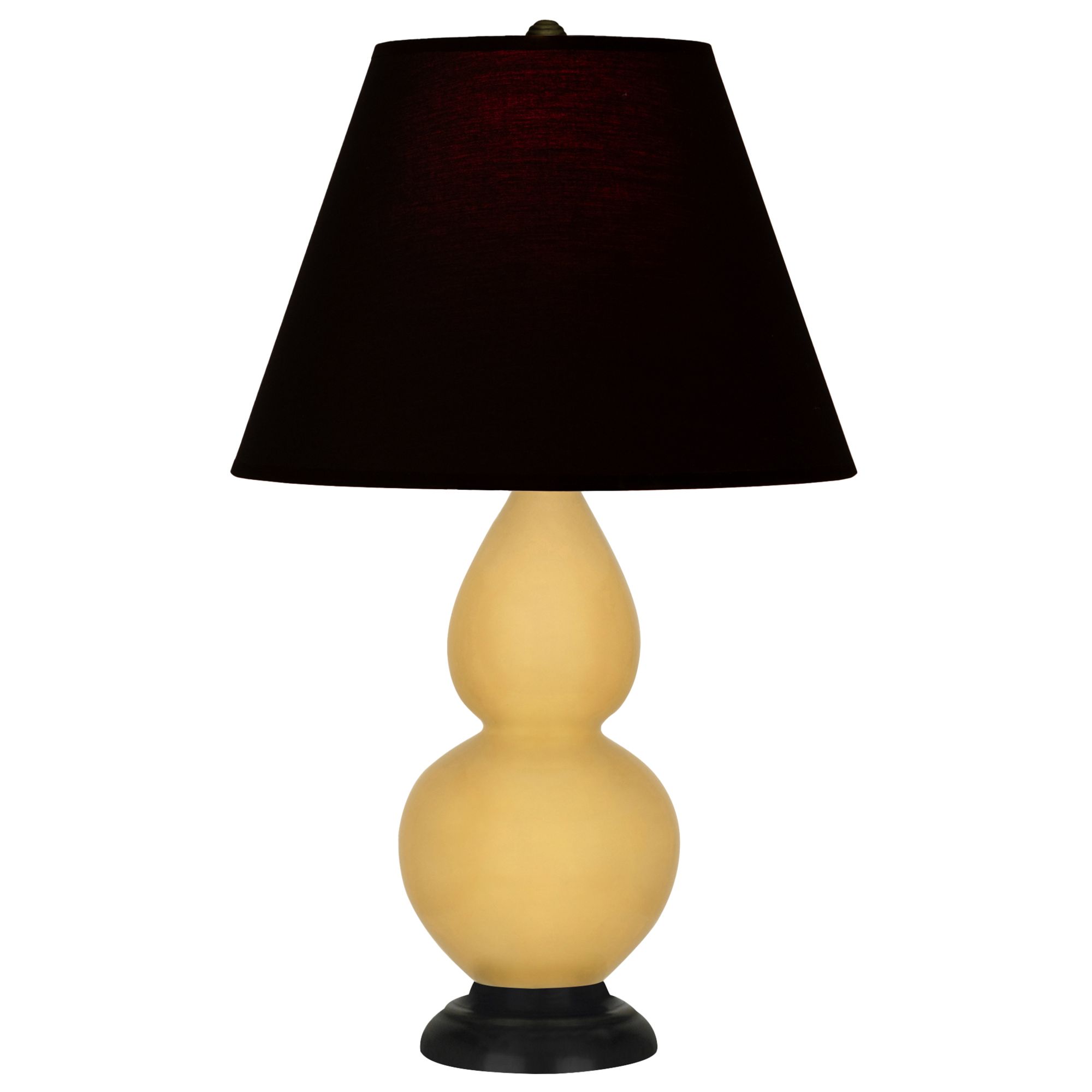 Image 2 Double Gourd 22.75"H Sunset And Bronze Lamp w/ Ink And Rose Shade more views