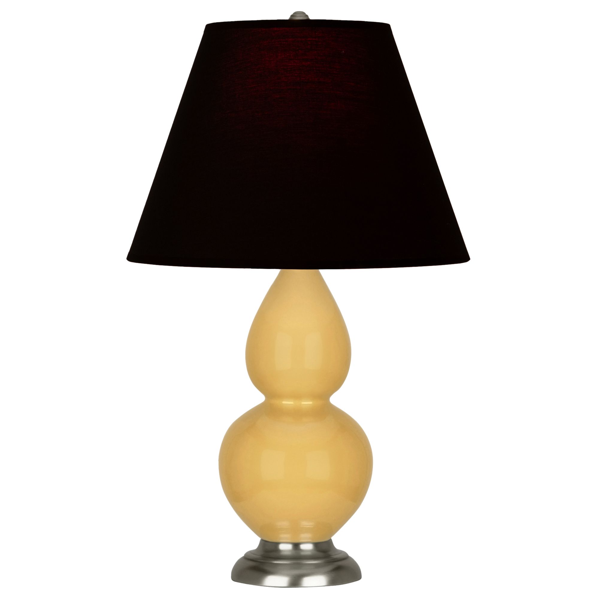 Image 2 Double Gourd 22.75"H Sunset And Silver Lamp w/ Ink And Rose Made to Order more views