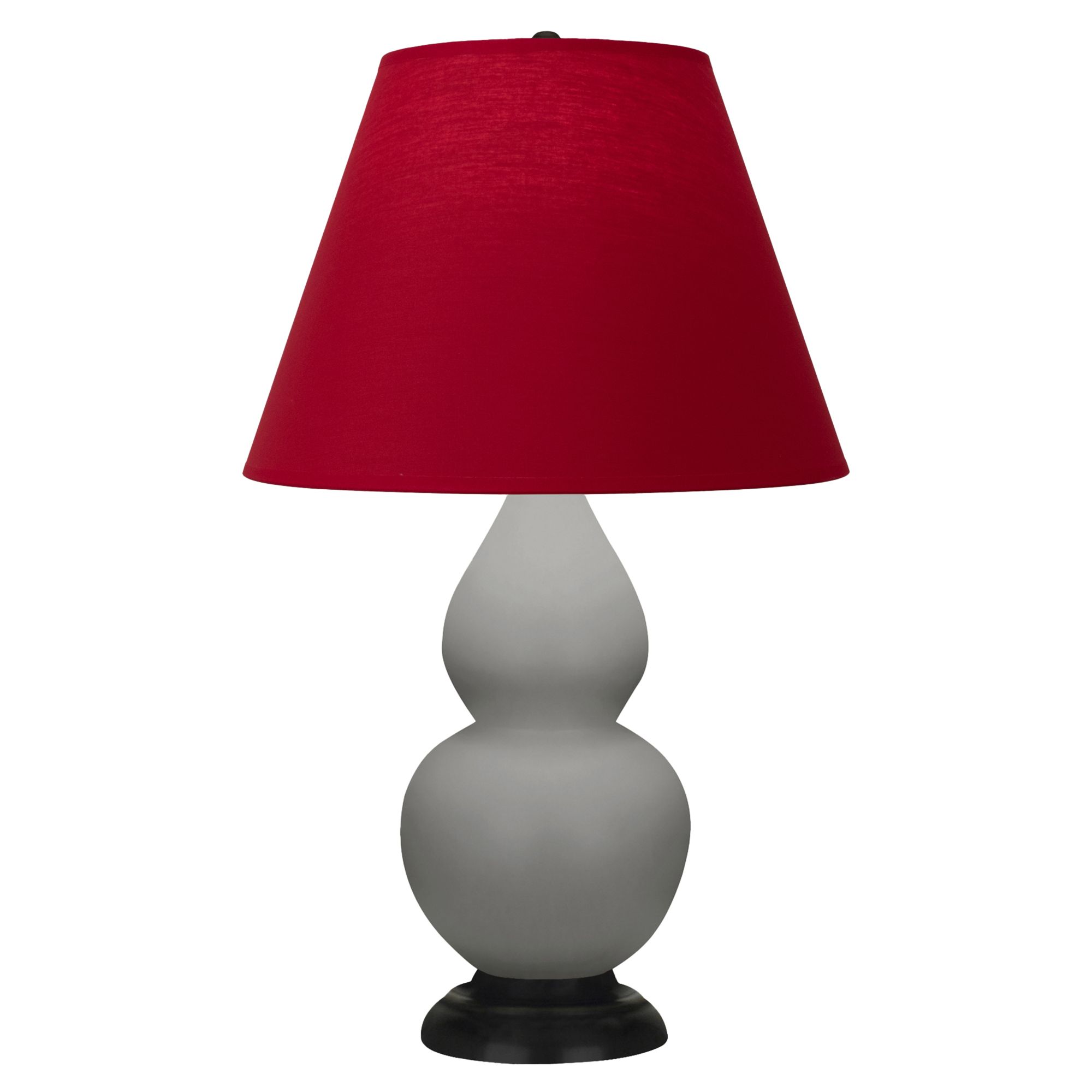 Image 2 Double Gourd 22.75"H Taupe And Bronze Lamp w/ Rose And Ink Shade more views