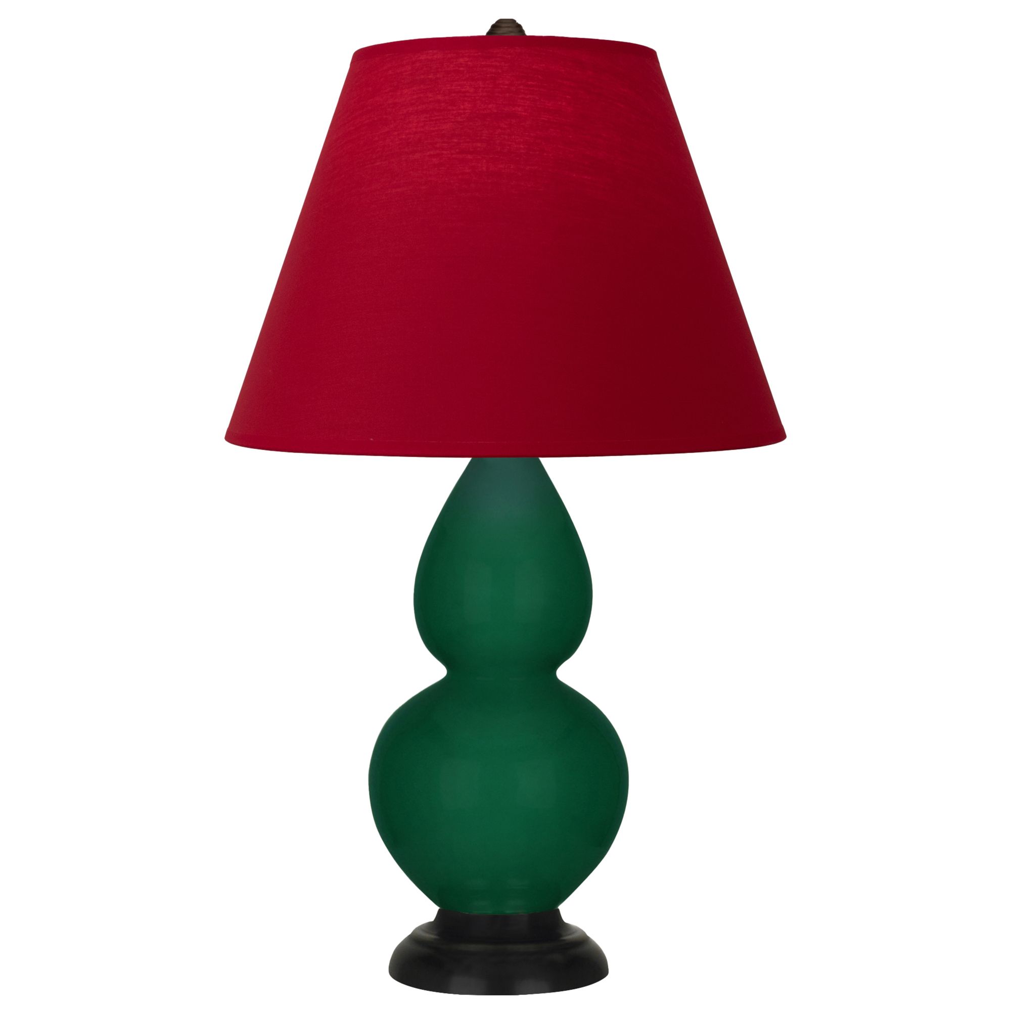 Image 2 Double Gourd 22.75"H Jungle And Bronze Lamp w/ Rose And Ink Shade more views
