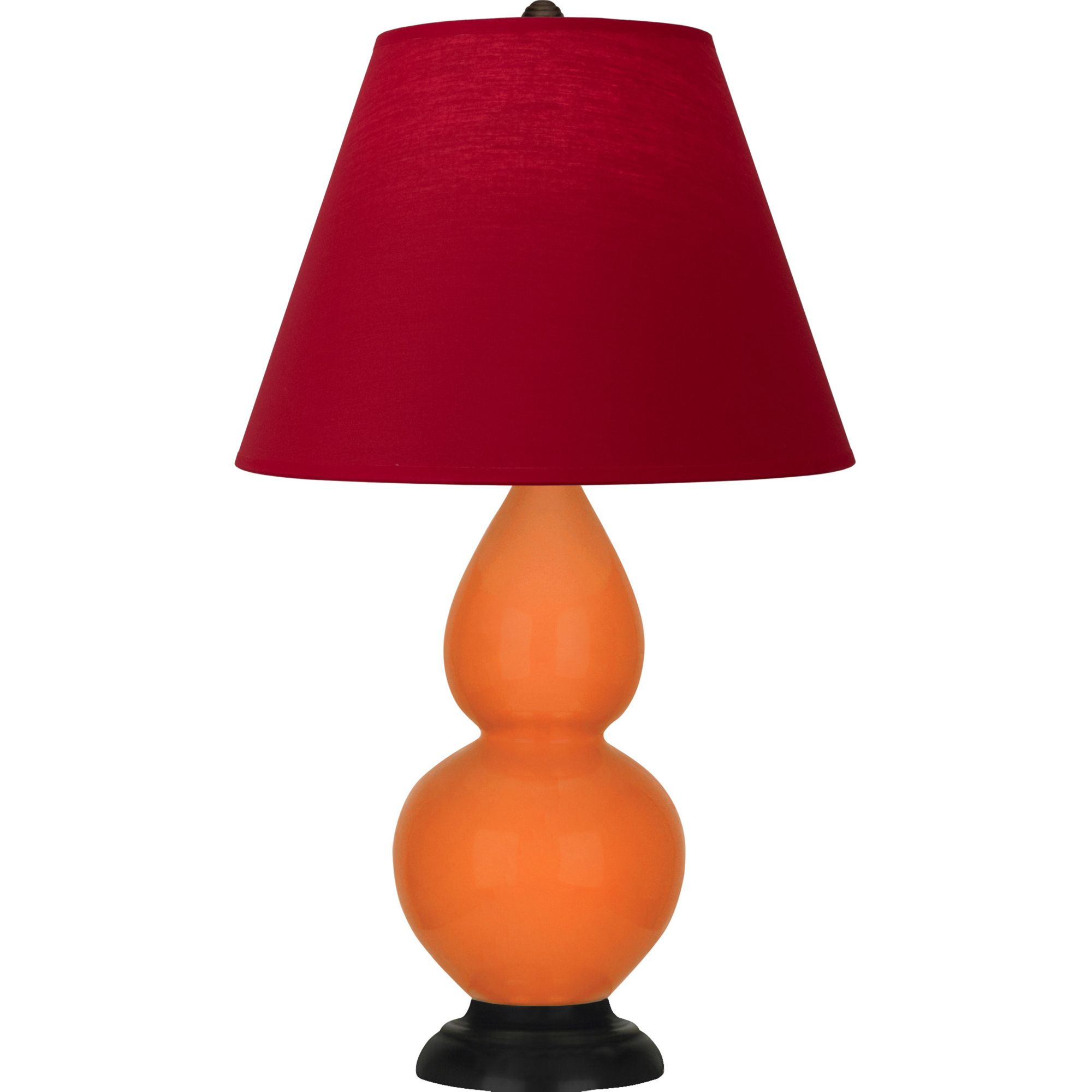 Image 2 Double Gourd 22.75"H Pumpkin And Bronze Lamp w/ Rose And Ink Shade more views