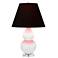 Double Gourd 22"H Daisy And Lucite Lamp w/ Ink And Rose Shade