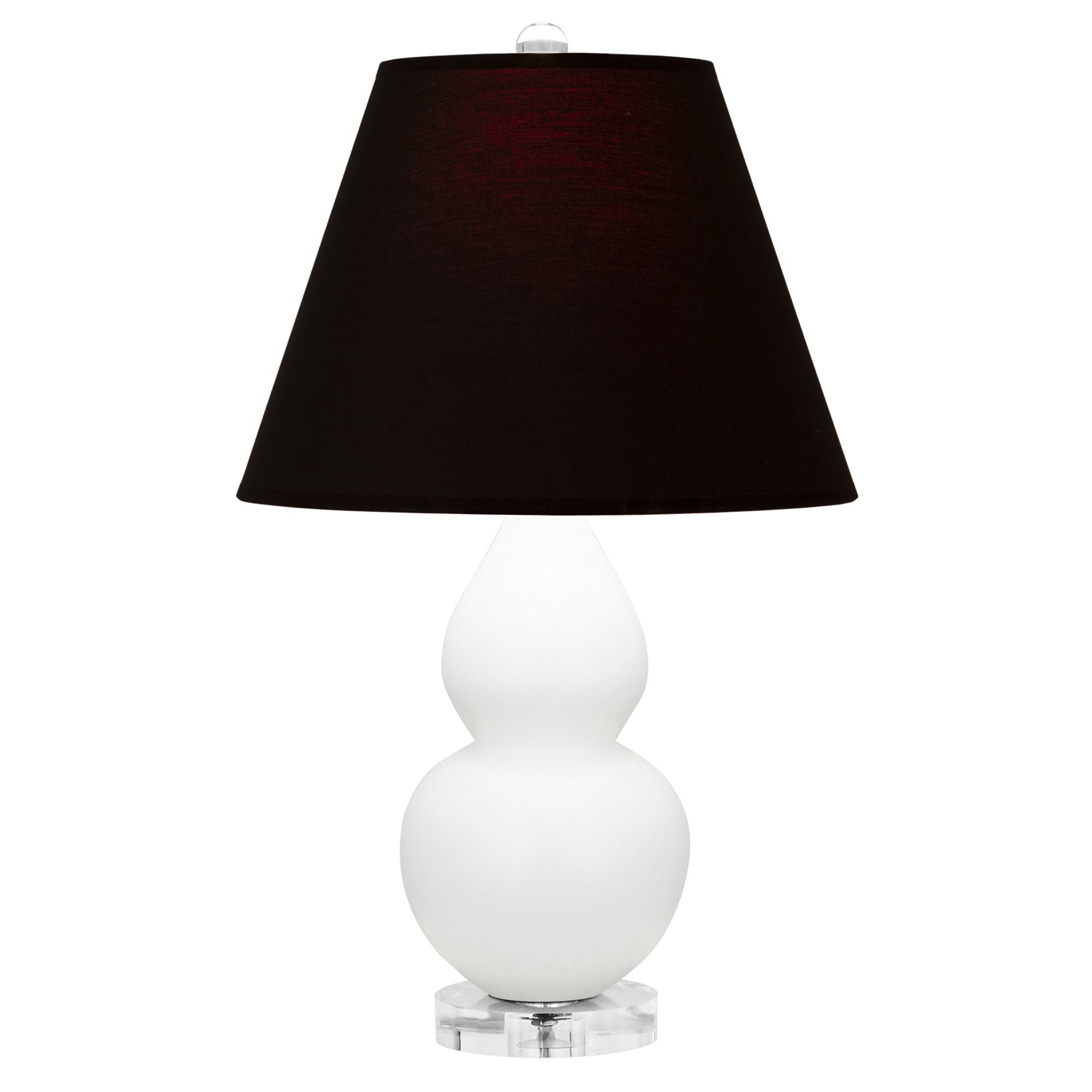 Image 2 Double Gourd 22"H Daisy And Lucite Lamp w/ Ink And Rose Shade more views