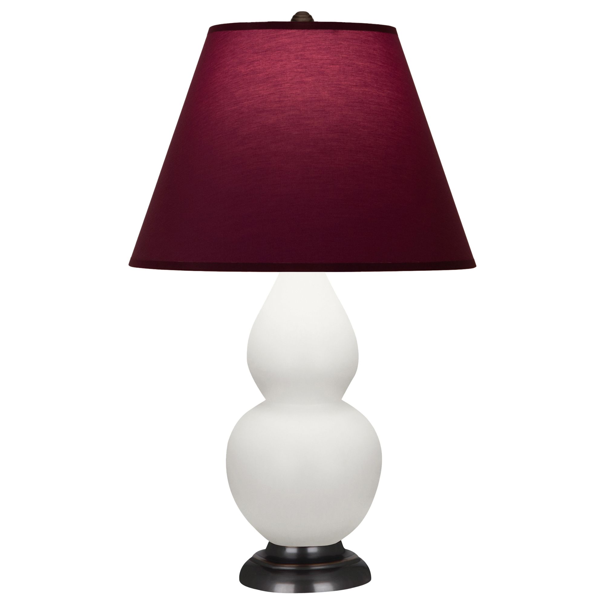 Image 2 Double Gourd 23"H Daisy And Bronze Lamp w/ Plum And Lavender Shade more views