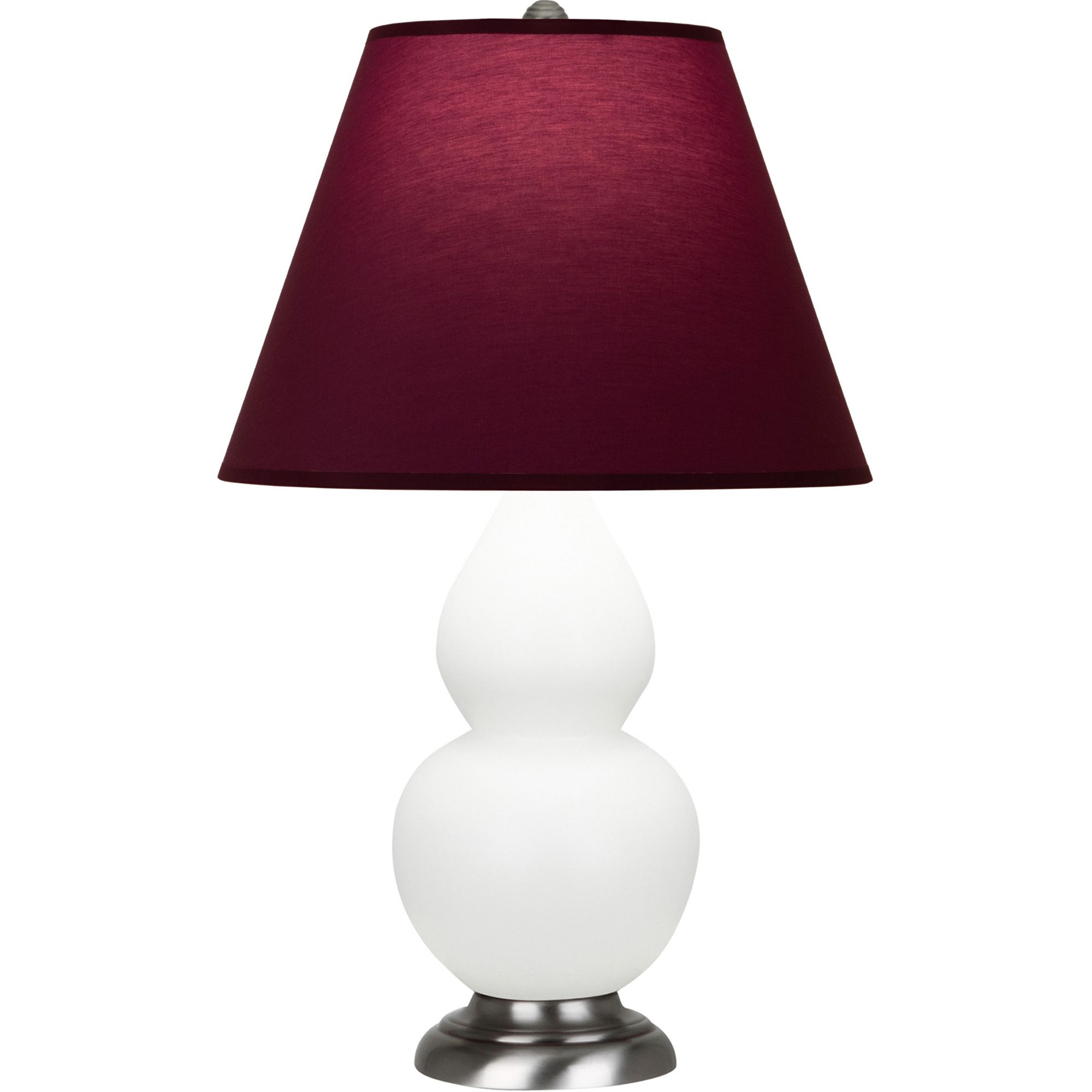 Image 2 Double Gourd 23"H Daisy And Silver Lamp w/ Plum And Lavender Shade more views